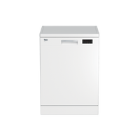 Beko 14 Place Setting Freestanding Dishwasher with Hygiene Intense White BDFB1410W