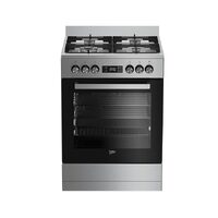 Beko 60cm Stainless Dual Fuel Upright Cooker BFC60GMX