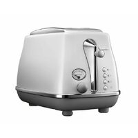 DeLonghi Icona Capitals White 2 Slice Toaster CTOC2003W