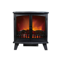 Heller 1800W Electric Double Door Fireplace Heater HFH1800
