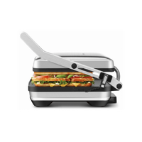 Breville the Toast and Melt 4 Slice Sandwich Press Brushed Stainless Steel LSG545BSS