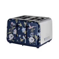 Laura Ashley Elveden 4 Slice Toaster Navy Blue SBT583BS