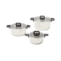 Westinghouse Pot and Pan Set 3 Piece Stainless Steel WH3P04SS
