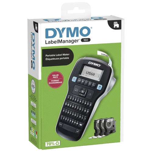 DYMO LabelManager 160 Handheld Labeller Value Pack
