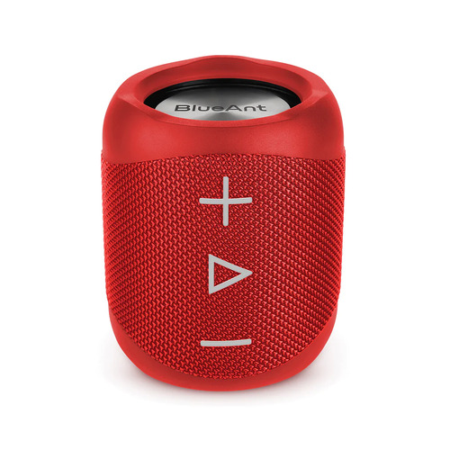 BlueAnt X1 Wireless Portable Bluetooth Speaker - Red