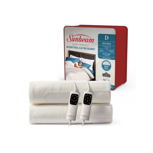 Sunbeam Sleep Perfect Antibacterial Electric Blanket - Double