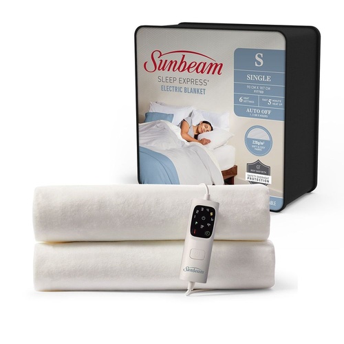 Sunbeam Sleep Express Heated Blanket Single BLE4821