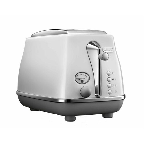 DeLonghi Icona Capitals White 2 Slice Toaster CTOC2003W