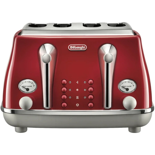 DeLonghi Icona Capitals 4 Slice Toaster Tokyo Red CTOC4003R