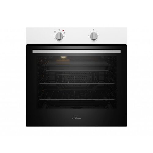 Chef 60cm Fan Forced Oven in White CVE612WB