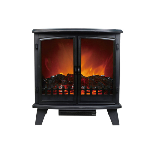 Heller 1800W Electric Double Door Fireplace Heater HFH1800