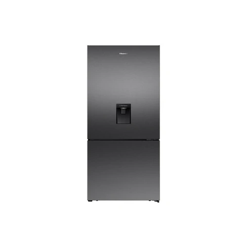 Hisense 500L PureFlat Bottom Mount Fridge Dark Steel HRBM500TBW