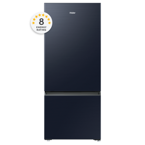 Haier 433L Bottom Mount Fridge Black with 8 Star Energy Rating HRF420BEC