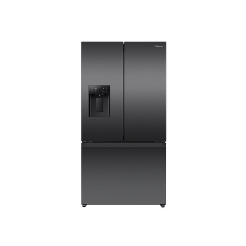 Hisense 634L French Door Fridge Black Stainless Steel with Water and Auto Ice Maker HRFD634BW