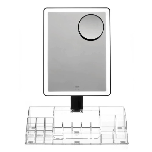 Homedics Radiance LED Beauty Mirror with Organiser MIRLB300BKAU