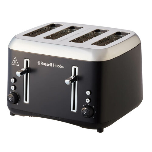 Russell Hobbs Addison 4 Slice Toaster Matte Black RHT514BLK