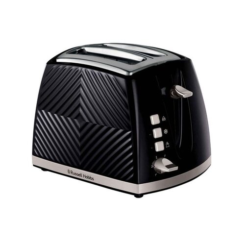 Russell Hobbs Groove 2 Slice Toaster in Black RHT722BLK