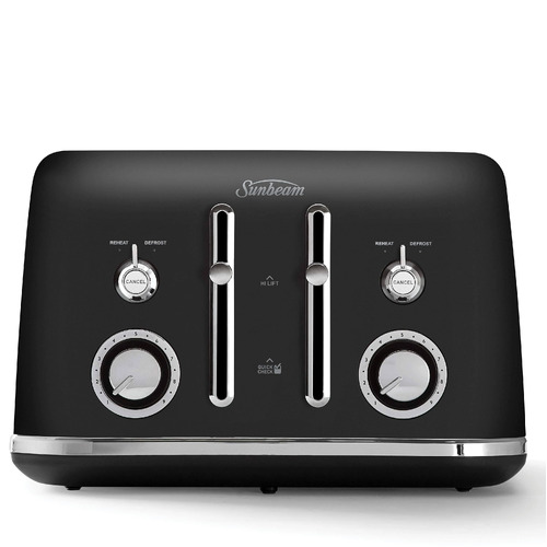 Sunbeam Alinea 4 Slice Toaster Black Classics TA2740K